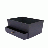 Corbeille carton haute avec tiroir Excellence 29x22 - Corbeille carton haute avec tiroir Excellence 29x22 -
