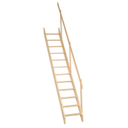 Escalier en bois madrid 60 - 12 marches - rampe droite ou gauche