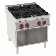 EURAST - Fourneau à gaz 4 brûleurs sur support ouvert - 800x900x900 mm - 29 Kw - 34610313 - inox 34610313 EURAST - Fourneau à gaz 4 brûleurs sur support ouvert - 800x900x900 mm - 29 Kw - 34610313 - inox 34610313