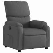 Fauteuil inclinable électrique Gris foncé Tissu Modèle Helvaria - 8721012172890