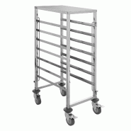 GastroHero Chariot à glissières ECO 7 GN 1/1 - inox TR-7L