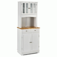 Helloshop26 - Buffet armoire de rangement 68 x 40 x 170 cm avec tiroirs ajustables design moderne en MDF blanc 20_0010788 - blanc Bois manufacturé 30