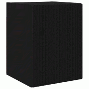 Helloshop26 - Meuble TV mural moderne minimaliste 30 x 31 x 40 cm rangement pratique en bois d'ingénierie noir 02_0054937 - noir Bois massif 30002387