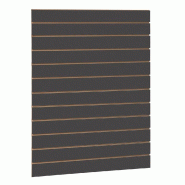 Panneau rainuré R10 L90xP120cm épaisseur 18mm - anthracite