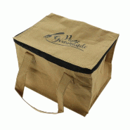 Sac isotherme kraft pliable "Pause Gourmande" 23x17x16cm - par 100 Sac isotherme kraft pliable "Pause Gourmande" 23x17x16cm - par 100