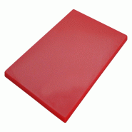 Schneider - Planche à découper - Gastro, 450 x 300 x 10 mm - Couleur : rouge (PPH) - rouge plastique 228303