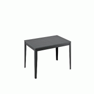 Stones Console Xenia - Table d'entrée avec plateau en céramique sur verre effet marbre Calacatta Borghini et structure en métal bronze - 110 cm - g