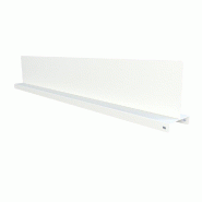 Support signalétique gondole L1000 H150 - (Section 80 x 30) - blanc