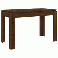 Table à dîner Chêne marron 120x60x76 cm bois d'ingénierie Modèle Boréal Pro - Bois manufacturé 815389