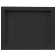 Vidaxl niche de douche noir mat 41x51x10 cm 151394