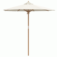 VidaXL Parasol de jardin Blanc crème Ø 270 x 260 cm Bambou Modèle Solis Urban - 4108081