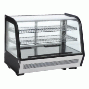 Vitrine de présentation réfrigérée 4 faces vitrées 160L L2G