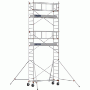 Échafaudage roulant aluminium AL 205 version base pliante - Hauteur de travail : 6,90 m - DUARIB - 613725 Échafaudage roulant aluminium AL 205 version base pliante - Hauteur de travail : 6,90 m - DUARIB - 613725
