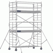 Échafaudage roulant aluminium DOCKER 150 version garde-corps EXMDS - Hauteur de travail : 5,90 m - DUARIB - 7230042 Échafaudage roulant aluminium DOCKER 150 version garde-corps EXMDS - Hauteur de travail : 5,90 m - DUARIB - 7230042