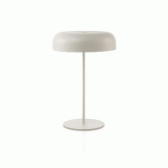 AQA Design Lampe de table ALTIRA en métal blanc L.30 P.30 H.45 - blanc métal MP04182