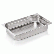 Bac inox perforé fond et côtés GN 1/1 H 100 mm 13 ltr GN ESSENTIALS lot de 6 - Was Germany - multi-matériau 4044925165969