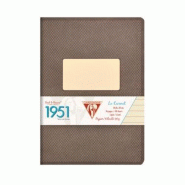 Clairefontaine Lot de 10 Carnet 1951 A5, 96p./48 feuilles 90 g/m² piquées, coloris noir, ligné 8mm - 3329681952369