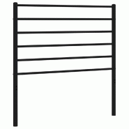 Décoshop26 - Tête de lit accessoire couchage chambre à coucher meuble 90 cm métal noir TDL0202403 - noir 3000546988005