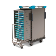 Navette de distribution de repas sur plateaux  sans technologie -  Ergosert Insert