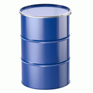 Fûts Métal - 60L à 216L - à Ouverture totale - Bleu - 60 L