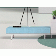 Banquette d'accueil Kino avec 2 coussins tissu Banquette d'accueil Kino avec 2 coussins tissu