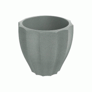 Prosperplast - Pot en polyéthylène rotomoulé 11 L Ø40x36 cm, gris - Rona Round ETHICK - gris ZA6303