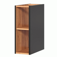 STELLAMEUBLES Meuble niche sous plan 20 cm finition noir mat Capri Cosmos - 3667335109418