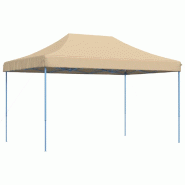 VidaXL Tente de réception pliable escamotable beige 440x292x315 cm Modèle AbriCity 318 - beige 4004959