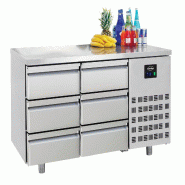 700 Table réfrigérée 6 TIROIRS ENERGY LINE - 7489.5575 Combisteel - inox 7489.5575