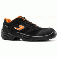 Base - Baskets de sécurité basses en cuir velours noir et orange ARENAL S1PS http://carbonn.Fr/img/co/337.Jpg Taille 47 - 47 matière synthétique 8