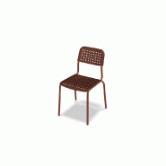 Chaise in & out Tube 4 pieds - brique