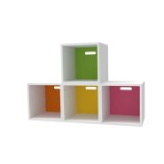 Cube Plexi - structure PPM 19mm - fond méthacrylate 6mm - 400x400x400 mm - pour crèches et collectivités