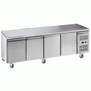 Desserte réfrigérée inox centrale -2/+8°c avec 4 portes 600x400 - 5... - PGN4100TN