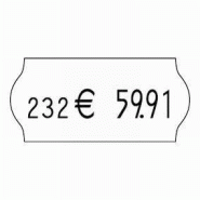 Étiquette Meto - amovible - blanc - format 26x12 mm - boîte de 18000