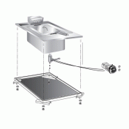 Gastro-Inox Gastro Inox Friteuse encastrable de 10 litres en acier inoxydable 400x600x380mm - 7445908496495