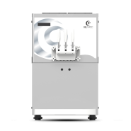 Machine à glace à l'italienne de comptoir à gravité - 2+1 parfums - 3100w - 345 cônes/h - bc easy 2 gr
