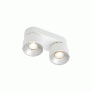 Nordlux Spoterie PITCHER  2-Spot Métal Blanc, H.11.6 - IP20 - GU10 / Intérieur - blanc métal 5704924016196