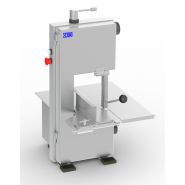 Os ST-200 - Scie industrielle en acier inoxydable - Modèle Médoc avec système tendeur automatique Os ST-200 - Scie industrielle en acier inoxydable - Modèle Médoc avec système tendeur automatique