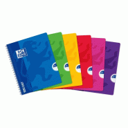 Oxford Lot de 5 Cahier Openflex rel. Intégrale 17x22, 100p./50 feuilles 90g/m², Séyès, coloris assortis (6) - 3020120013992