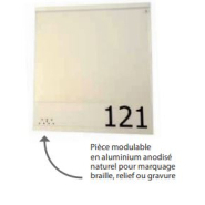 Signalétique d'intérieure linea avec pièce modulable
