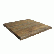 Plateau carré de table extérieur Werzalit 60x60cm décor Arizona