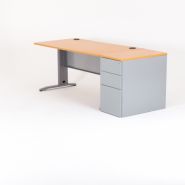 Quadra1hm17180 - bureau droit - bd-mobilier - l.180 x p.80 x h.75 cm