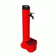 Sined Fontaine d'extérieur rouge - seau 5L avec grille aluminium - double raccord latéral et inférieur - kit en plastique Sined Fontaine d'extérieur rouge - seau 5L avec grille aluminium - double raccord latéral et inférieur - kit en plastique