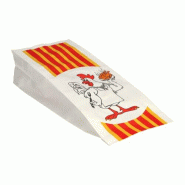 Starpak 100 sachets pour poulet, papier avec doublure HDPE 24 cm x 10,5 cm x 5,5 cm "Poulet grillé" 1/2 - blanc papier 90146 Starpak 100 sachets pour poulet, papier avec doublure HDPE 24 cm x 10,5 cm x 5,5 cm "Poulet grillé" 1/2 - blanc papier 90146