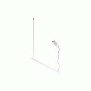 Suspension LED 35 W en aluminium blanc mat, CCT réglable, rosace de plafond apparente, design moderne et élégant - Perenz - blanc 8052 B CTD