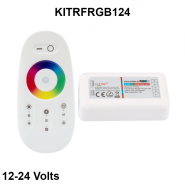 Télécommande et récepteur rgb / 12-24v -  référence kitrfrgb124