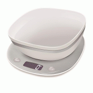 TERRAILLON Balance 5 kg avec bol - Macaron+ - MACARON GLACEE BOL - blanc 034-1214337