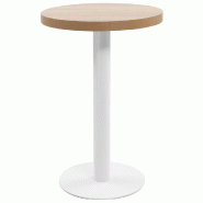 VidaXL Table de bistro Marron clair 50 cm MDF Modèle Sirius Moderne - 286417