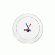 Zafferano Teca Bicchieri Winter Game Tumbler 35cl en Verre Borosilicaté avec Décoration Tridimensionnelle Hockey Artisanale pour Ambiance Hivernale