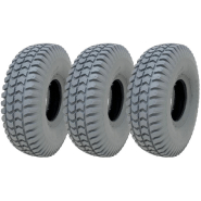 260x85 Grey Mobility Scooter Tyre 3.00x4 Tire P6023 Non Marking Tread (Set of 3) 260x85 Grey Mobility Scooter Tyre 3.00x4 Tire P6023 Non Marking Tread (Set of 3)